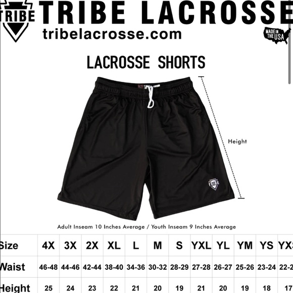 NWOT Men’s TRIBE Ombre Stripe Lacrosse Shorts SZ L - Picture 7 of 7